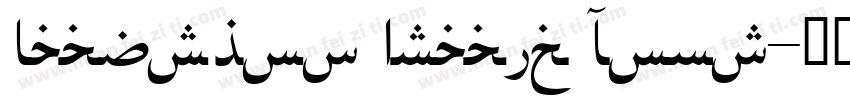 Babyshop Arabic Font字体转换